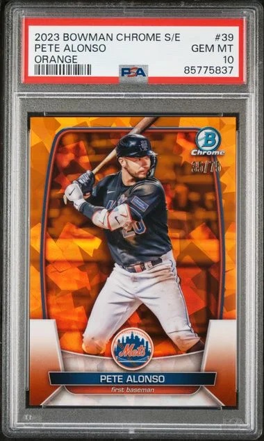 2023 Bowman Chrome Pete Alonso Edition Orange #39 card image