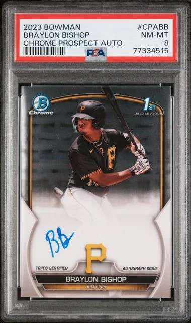 2023 Bowman Chrome Prospect Autographs Cpabb Braylon Bishop #no-number card image