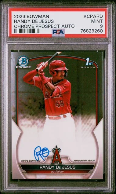 2023 Bowman Chrome Prospect Autographs Cpard Randy De Jesus #no-number card image