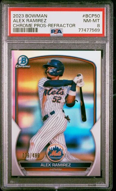 2023 Bowman Chrome Prospects Alex Ramirez Refractor #Bcp50 card image
