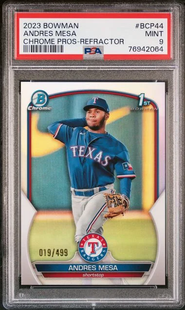 2023 Bowman Chrome Prospects Andres Mesa Refractor #Bcp44 card image