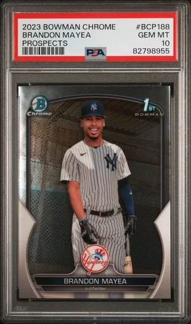 2023 Bowman Chrome Prospects Brandon Mayea #BCP188 card image