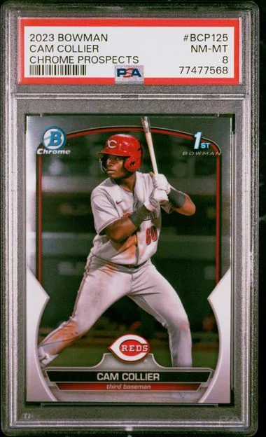 2023 Bowman Chrome Prospects Cam Collier Sapphire Edition Green #BCP-125 card image