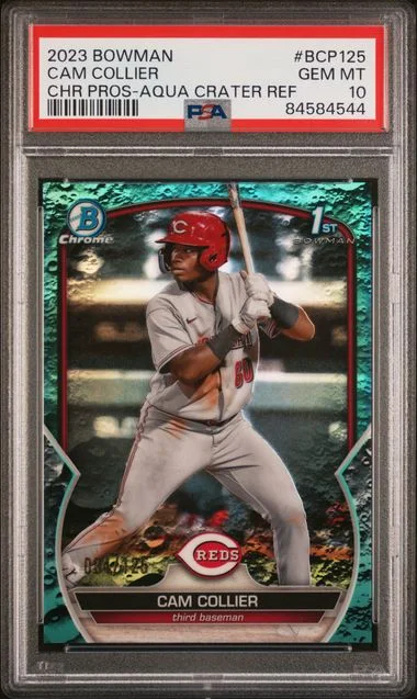 2023 Bowman Chrome Prospects Cam Collier Atomic Refractor #BCP125 card image