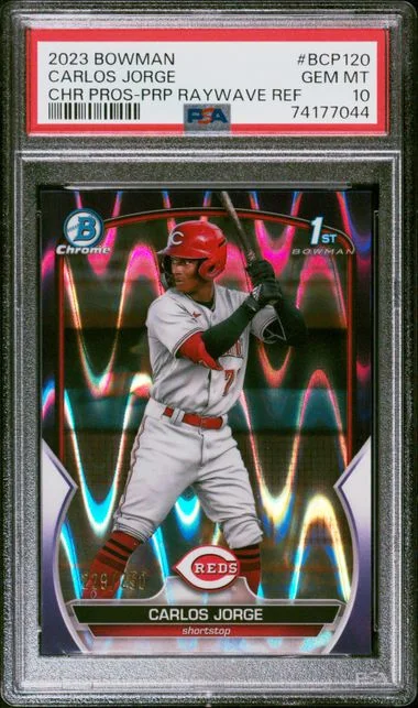 2023 Bowman Chrome Prospects Carlos Jorge #BCP120 card image