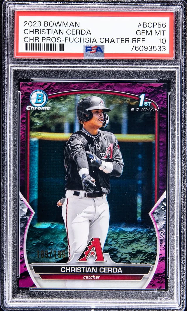 2023 Bowman Chrome Prospects Christian Cerda #BCP56 card image