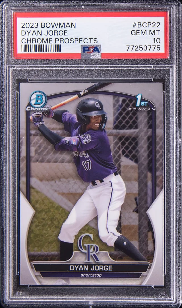 2023 Bowman Chrome Prospects Dyan Jorge #BCP22 card image