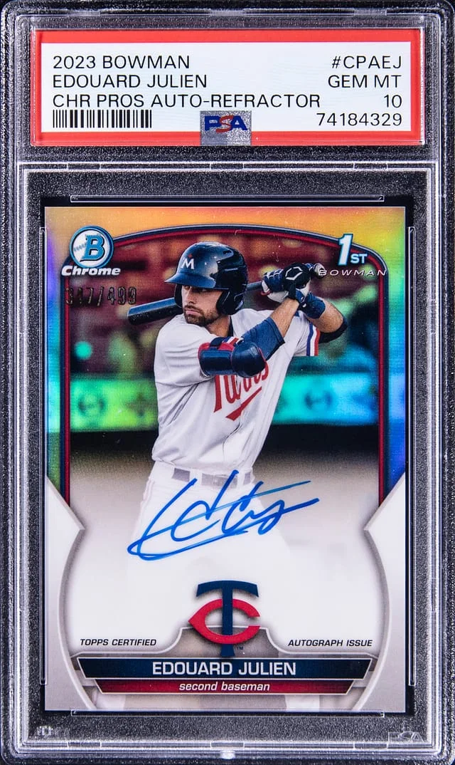 2023 Bowman Chrome Prospects Edouard Julien Refractor #CPA-EJ card image