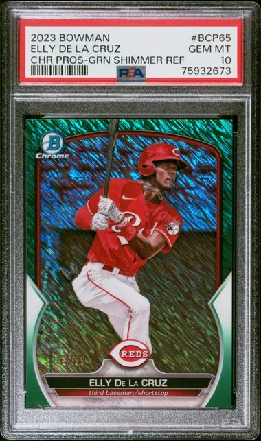 2023 Bowman Chrome Prospects Elly De La Cruz Rose Gold Refractor #BCP65 card image