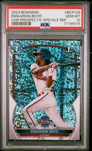 2023 Bowman Chrome Prospects Emaarion Boyd #BCP128 card image
