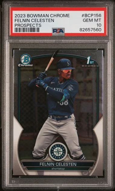 2023 Bowman Chrome Prospects Felnin Celesten #BCP156 card image