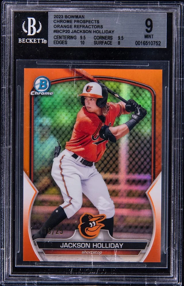 2023 Bowman Chrome Prospects Jackson Holliday Atomic Refractor #BCP20 card image