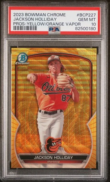 2023 Bowman Chrome Prospects Jackson Holliday Purple #BCP227 card image
