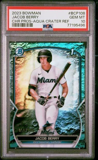2023 Bowman Chrome Prospects Jacob Berry #BCP108 card image