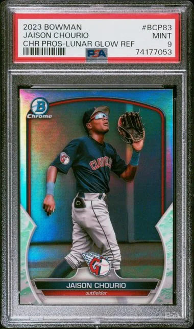 2023 Bowman Chrome Prospects Jaison Chourio Green Refractor #BCP83 card image