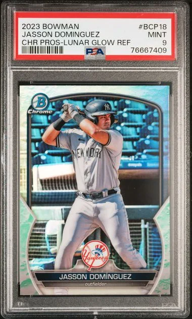 2023 Bowman Chrome Prospects Jasson Dominguez #BCP18 card image