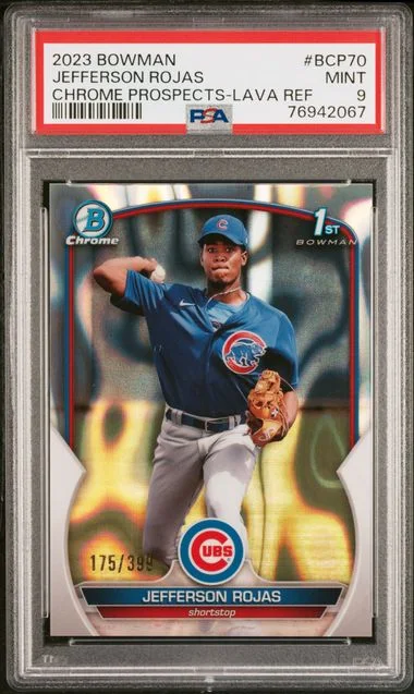 2023 Bowman Chrome Prospects Jefferson Rojas Lava Refractor #BCP-70 card image