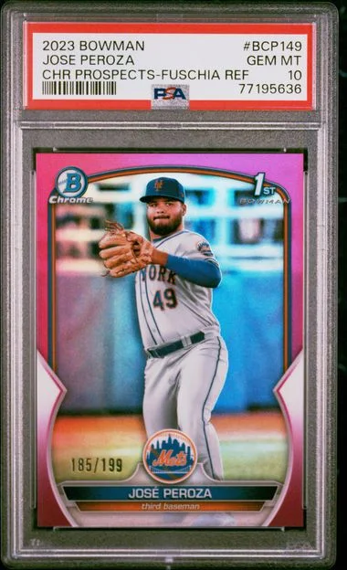 2023 Bowman Chrome Prospects Jose Peroza #BCP149 card image