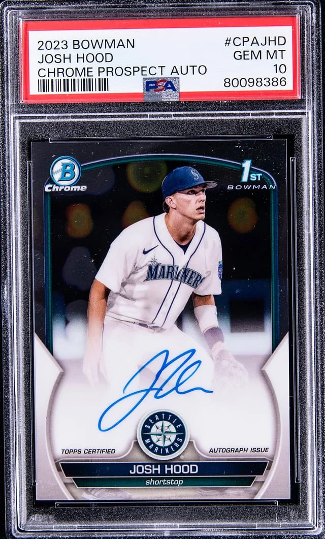 2023 Bowman Chrome Prospects Josh Hood Auto #CPA-JHD card image