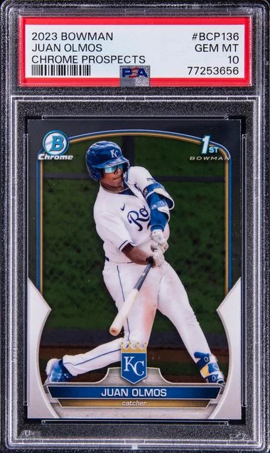 2023 Bowman Chrome Prospects Juan Olmos #BCP136 card image