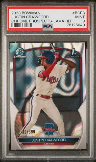 2023 Bowman Chrome Prospects Justin Crawford #BCP3 card image