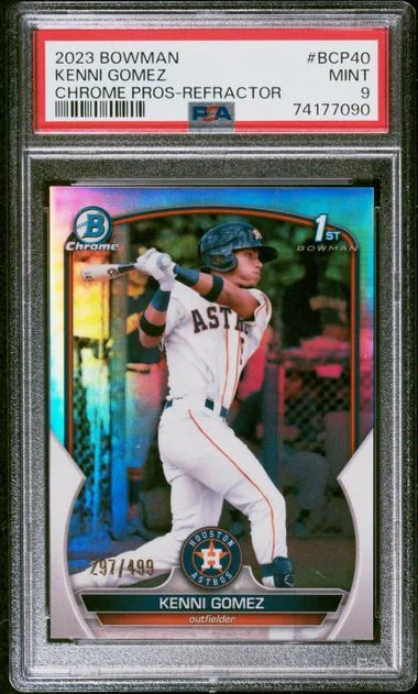 2023 Bowman Chrome Prospects Kenni Gomez Refractor #BCP40 card image