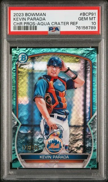 2023 Bowman Chrome Prospects Kevin Parada #BCP91 card image