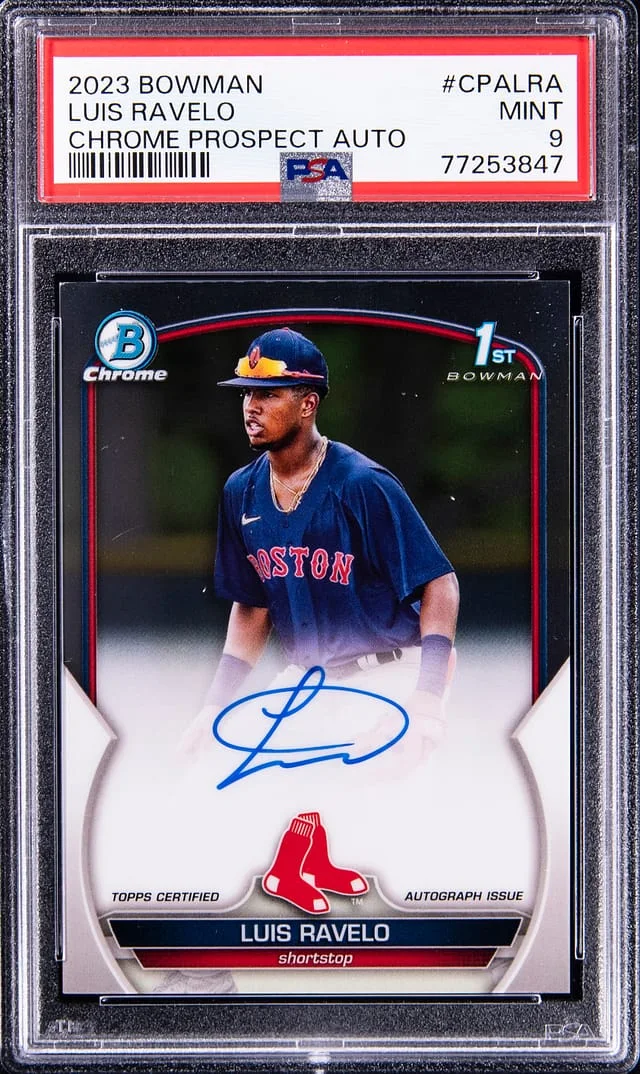 2023 Bowman Chrome Prospects Luis Ravelo Autograph #CPALRA card image