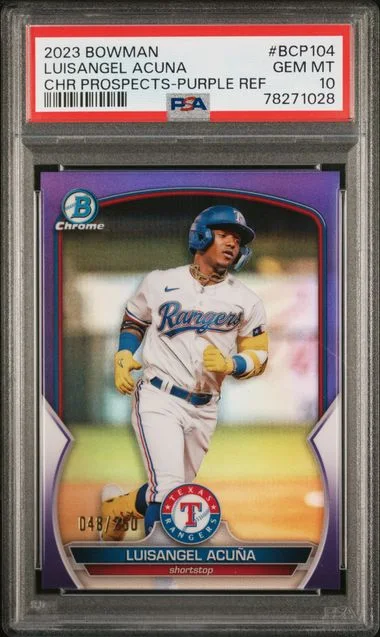 2023 Bowman Chrome Prospects Luisangel Acuna #BCP104 card image