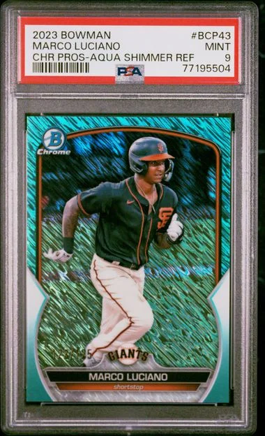 2023 Bowman Chrome Prospects Marco Luciano #BCP43 card image