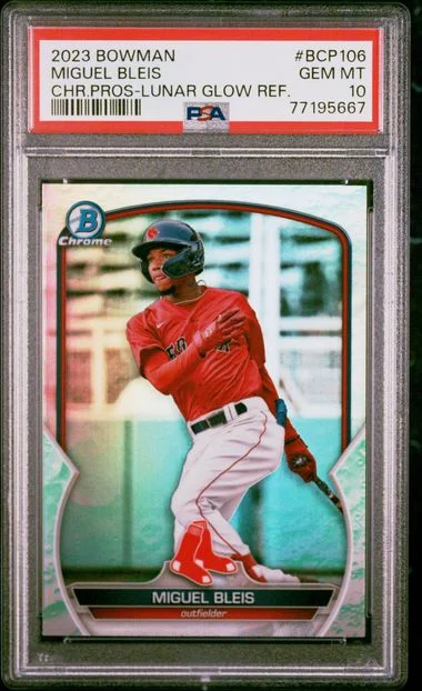 2023 Bowman Chrome Prospects Miguel Bleis #BCP106 card image