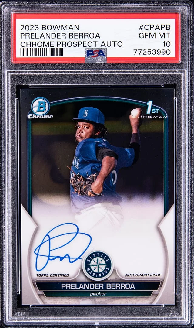 2023 Bowman Chrome Prospects Prelander Berroa Autograph #CPAPB card image