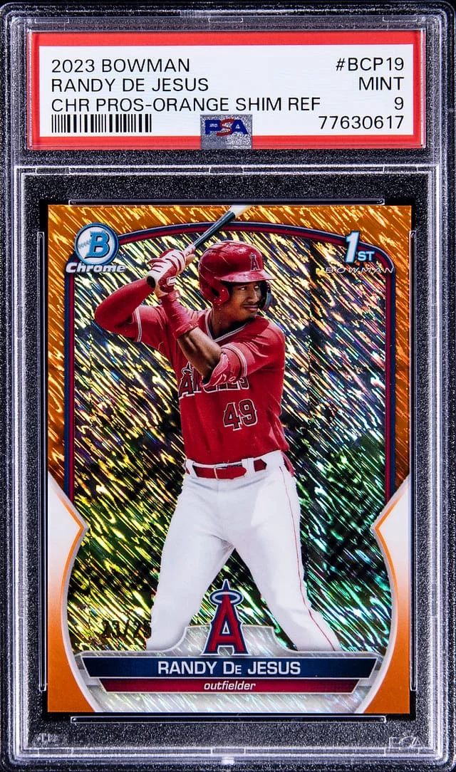 2023 Bowman Chrome Prospects Randy De Jesus Lunar Glow Refractor #BCP19 card image
