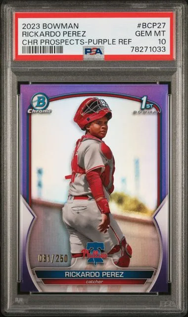2023 Bowman Chrome Prospects Rickardo Perez #BCP27 card image