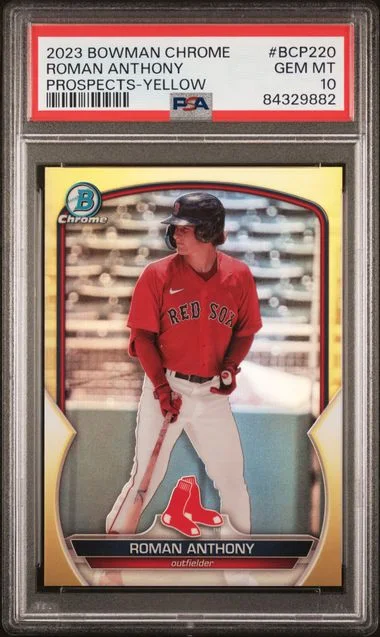 2023 Bowman Chrome Prospects Roman Anthony Yellow #BCP220 card image