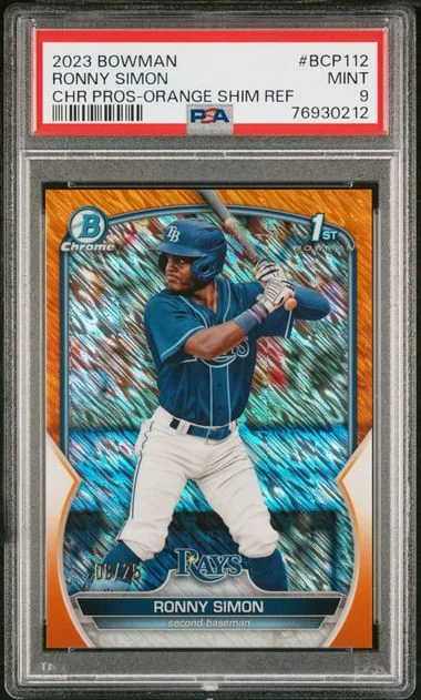 2023 Bowman Chrome Prospects Ronny Simon Atomic Refractor #Bcp112 card image