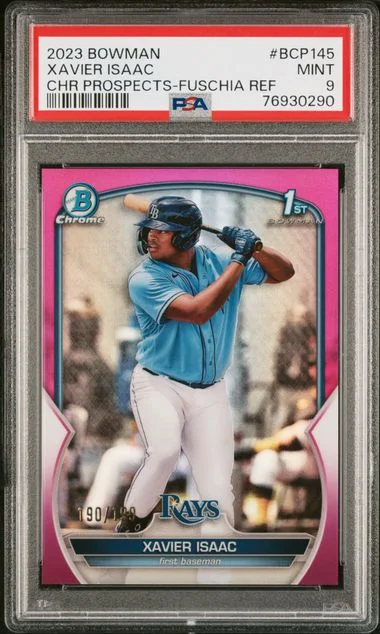 2023 Bowman Chrome Prospects Xavier Isaac #BCP145 card image