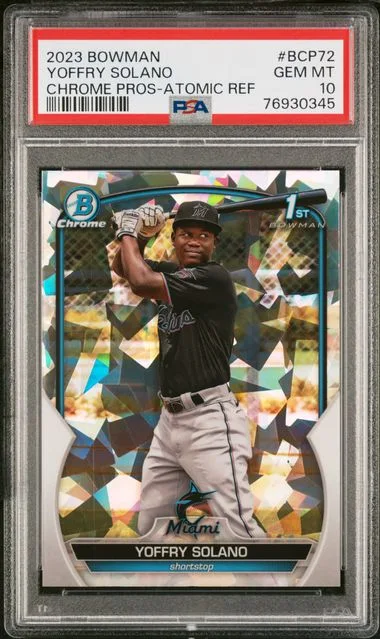 2023 Bowman Chrome Prospects Yoffry Solano #BCP72 card image