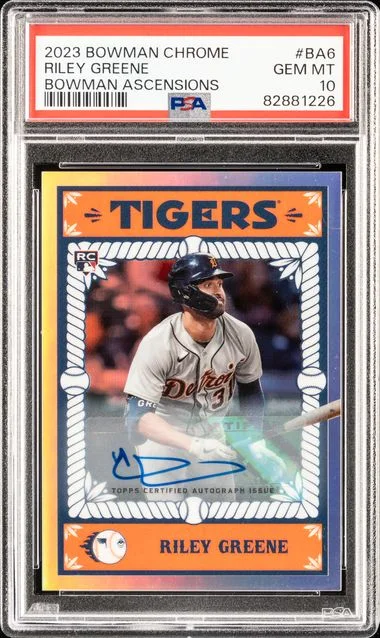 2023 Bowman Chrome Riley Greene Bowman Ascensions #Ba6 card image