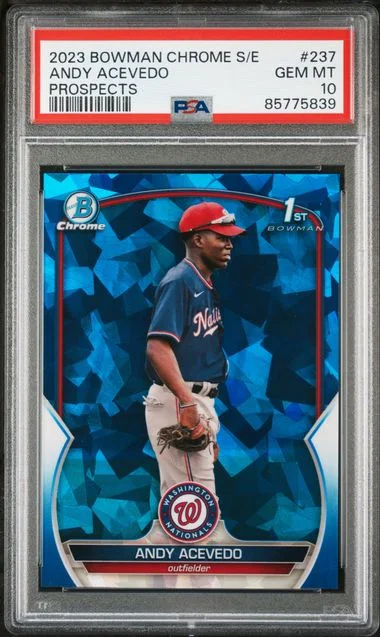 2023 Bowman Chrome Sapphire Andy Acevedo Edition Prospects #237 card image
