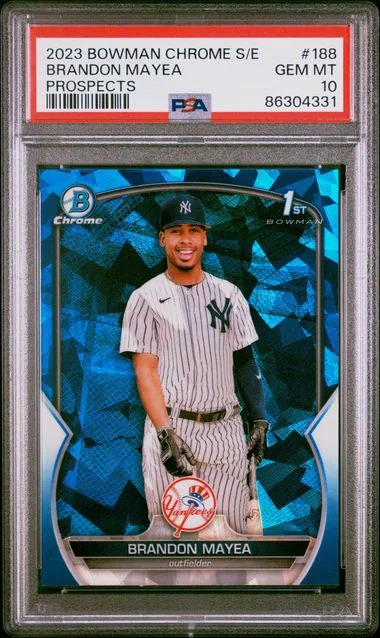 2023 Bowman Chrome Sapphire Brandon Mayea Edition Prospects #188 card image