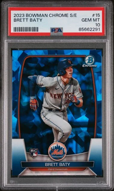 2023 Bowman Chrome Sapphire Brett Baty Edition #15 card image