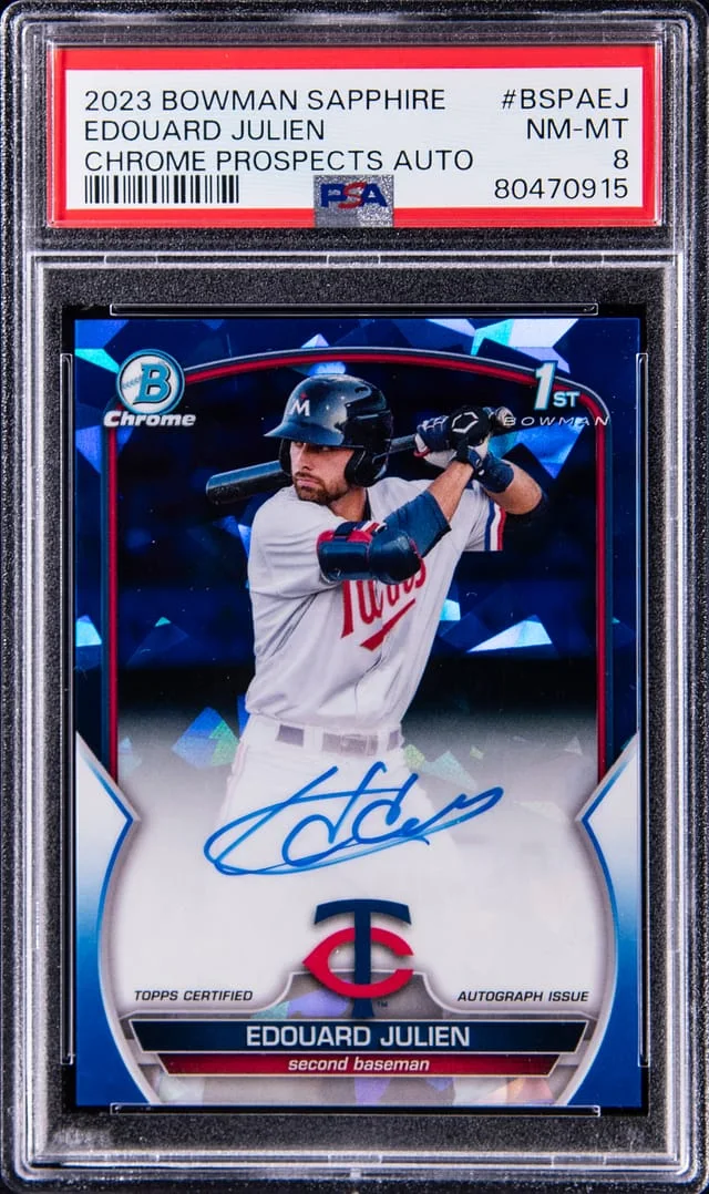 2023 Bowman Chrome Sapphire Edouard Julien Autograph #BSPA-EJ card image