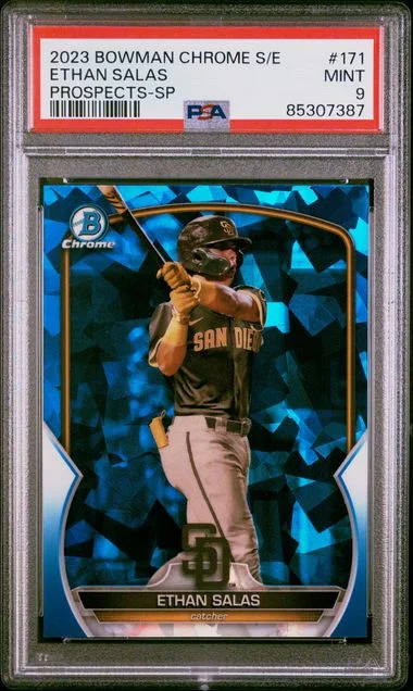 2023 Bowman Chrome Sapphire Ethan Salas Edition Prospects #171 card image