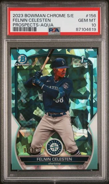 2023 Bowman Chrome Sapphire Felnin Celesten Edition Prospects #156 card image
