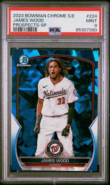 2023 Bowman Chrome Sapphire James Wood Edition Prospects SP #224 card image