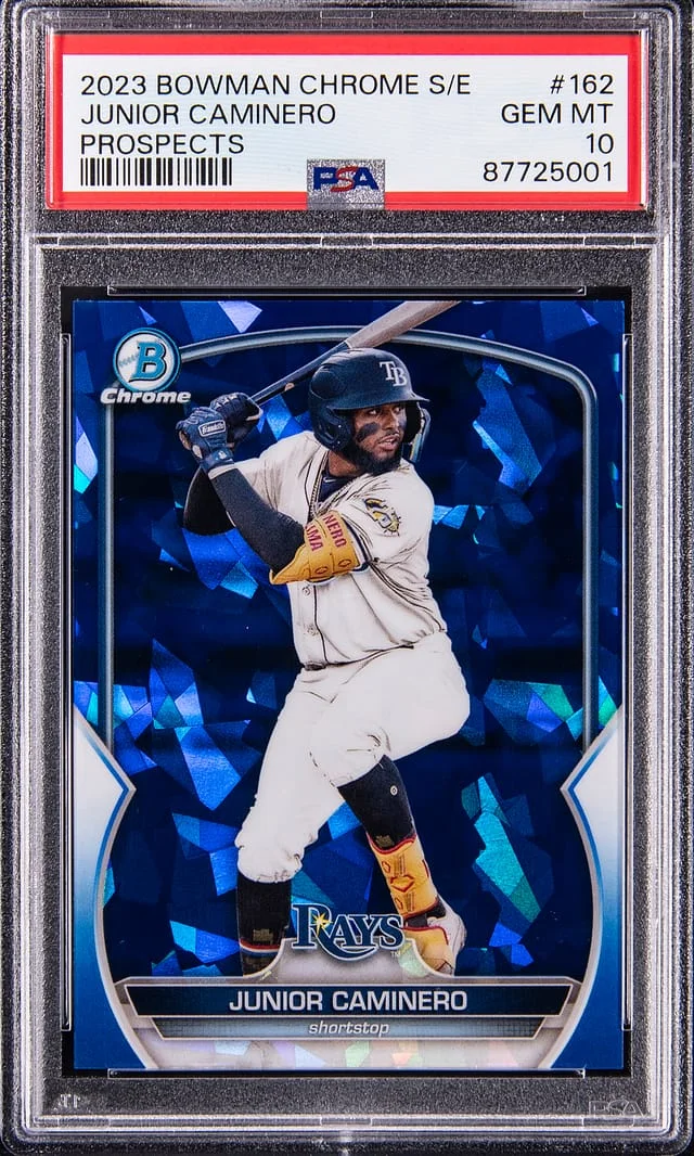 2023 Bowman Chrome Sapphire Junior Caminero Edition Prospects #BCP-162 card image
