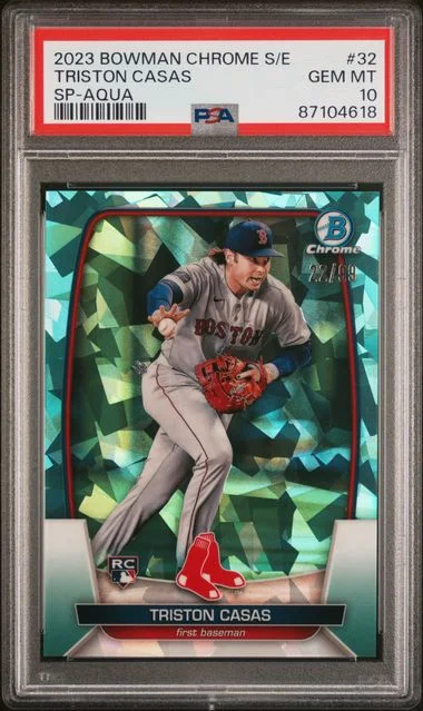 2023 Bowman Chrome Sapphire Triston Casas Edition SP-Aqua #32 card image