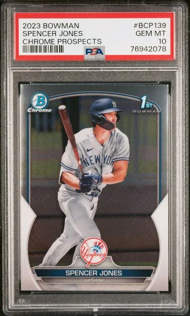 2023 Bowman Chrome Spencer Jones #BCP-139 card image