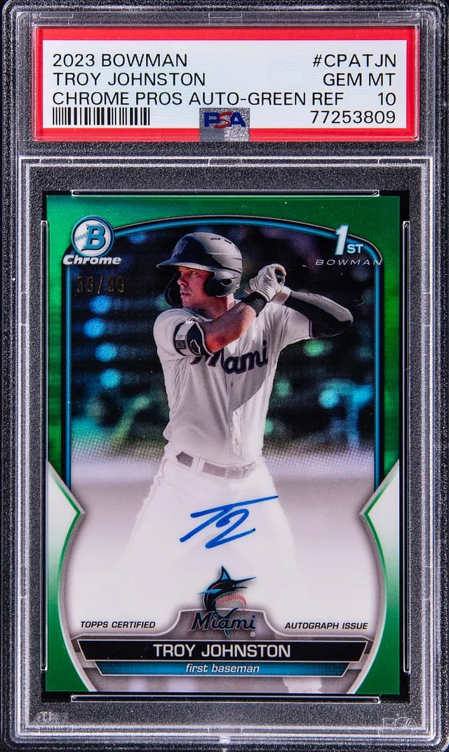 2023 Bowman Chrome Troy Johnston Prospect Autographs #CPATJN card image